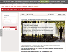 Tablet Screenshot of online-payments.lancaster-university.co.uk